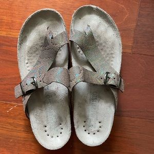 Mephisto - Helen women’s sandal, size 37, neutral snake print